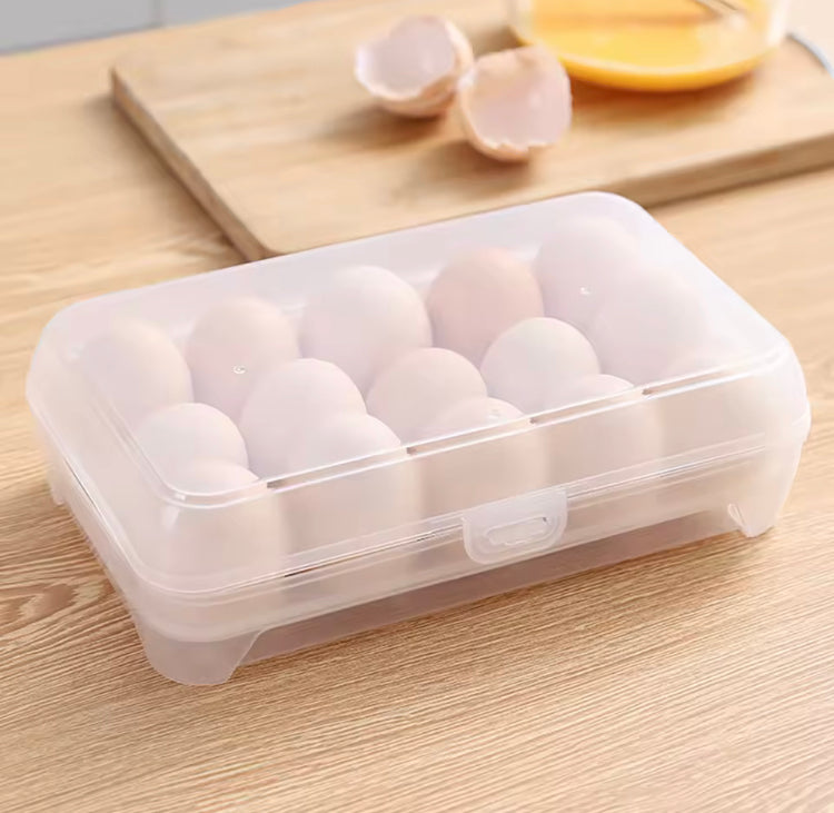 15 Pcs Egg Storage Box Tray with Lid
