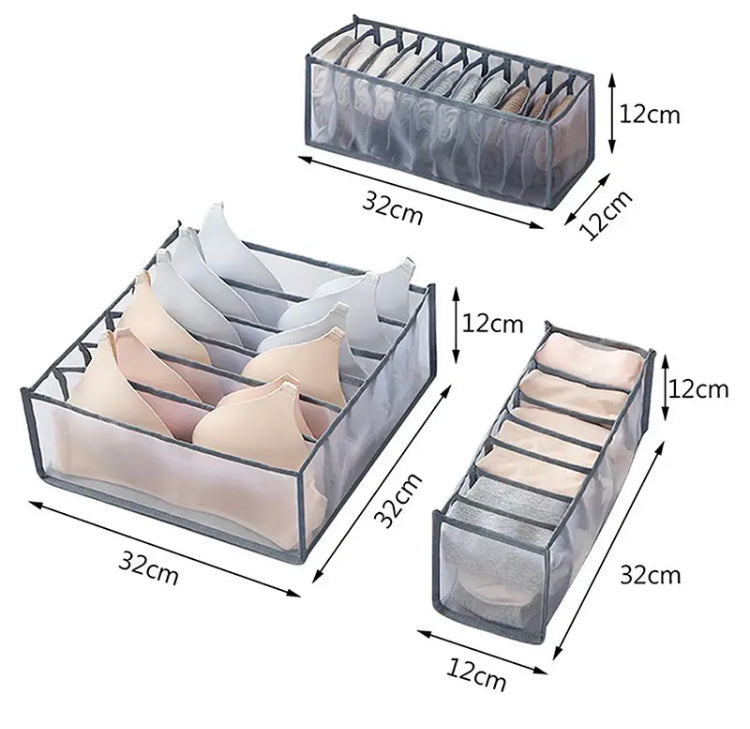 3 Pcs Set Closet Organizer Underwear Organizer For Wardrobe Clothes Organizers