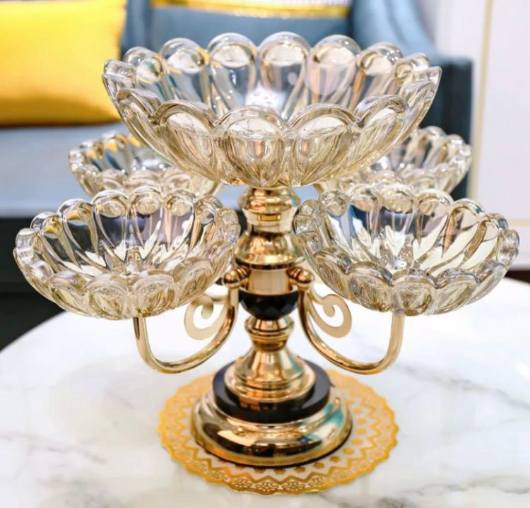 European Rotating Dry Fruit Plate Vintage Dessert Display Tray