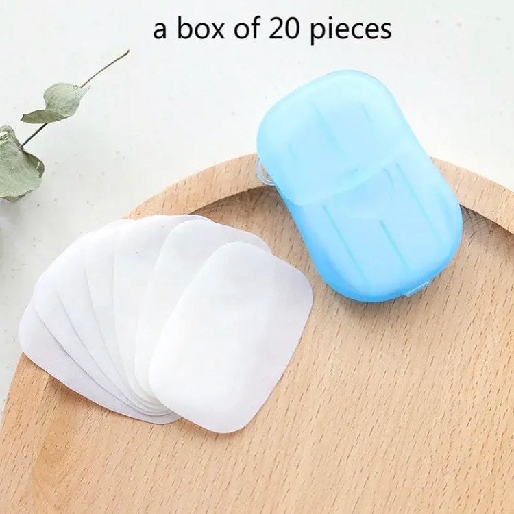 20 Pcs Travel Handwash Soap Papers