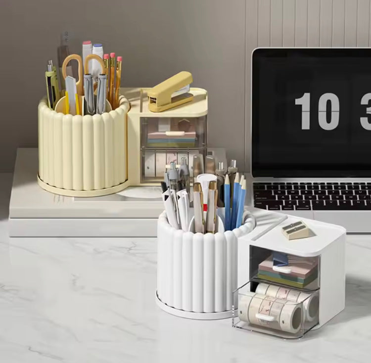 Large Capacity Rotating Drawer Storage Organizer