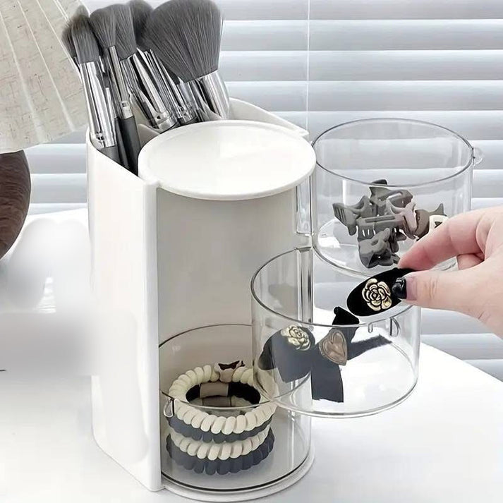 Beauty Blender, Cotton Pads & Makeup Brushes Holder