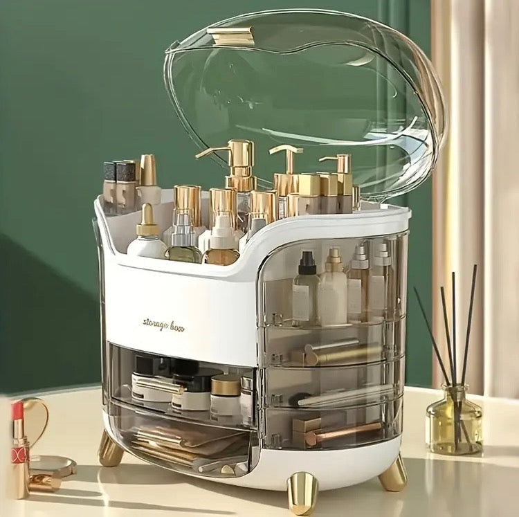 Luxury Large Capacity Multiple Compartments Makeup Cosmetics Organizer
