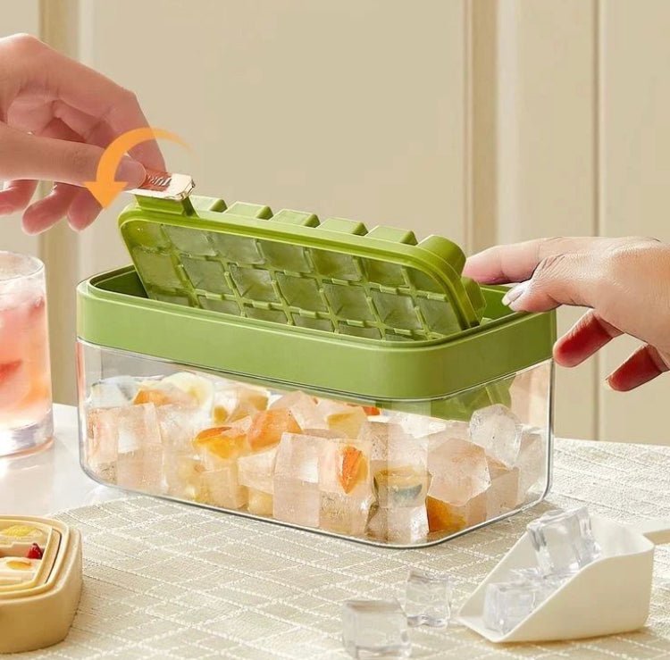 32 Grids Silicone Ice Mould with Storage Box