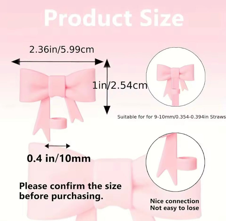 4 Pcs Accessories of Tumbler Mug Straw Cover, Butterfly Keychain, Pearl Handle & Silicone Protection Cover