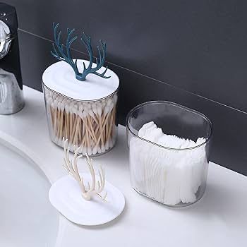 Deer Shape Cotton Buds, Earings,Rubber-bands, Cotton Pads Multipurpose Storage Box