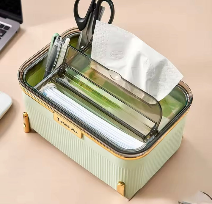 Modern Tissue Box with Storage Box Organizer