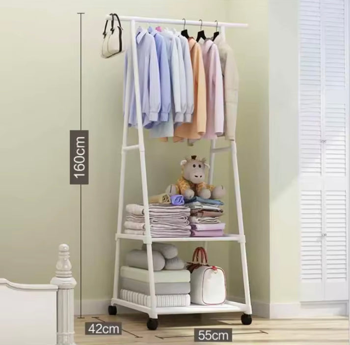 Traingle Iron Clothes Hanging Rack