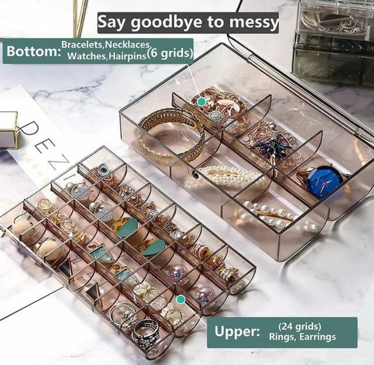 Acrylic Dustproof Jewellery Organizer