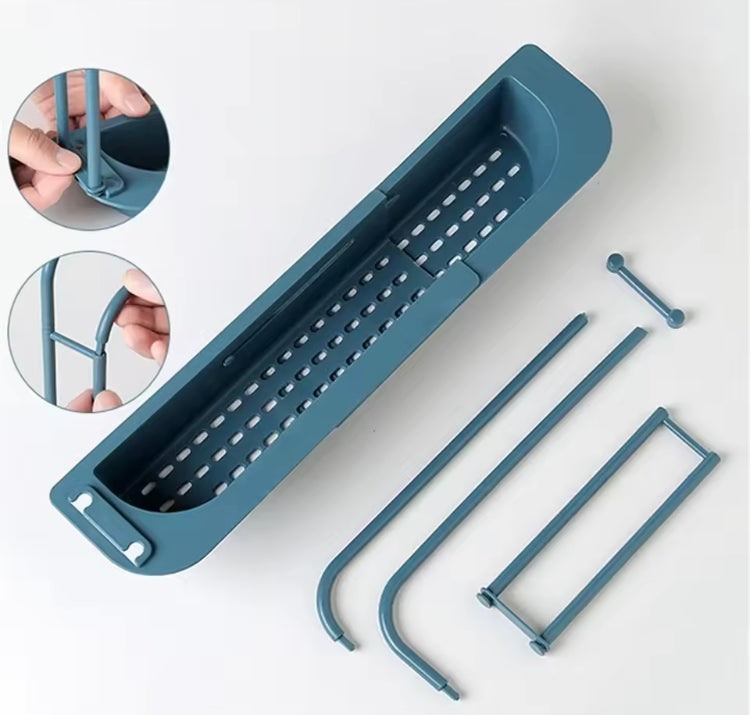 Sink Shelf Drain Rack with Towel Holder