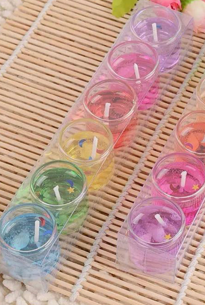 Set of 12 Burning Candles for Home Decor