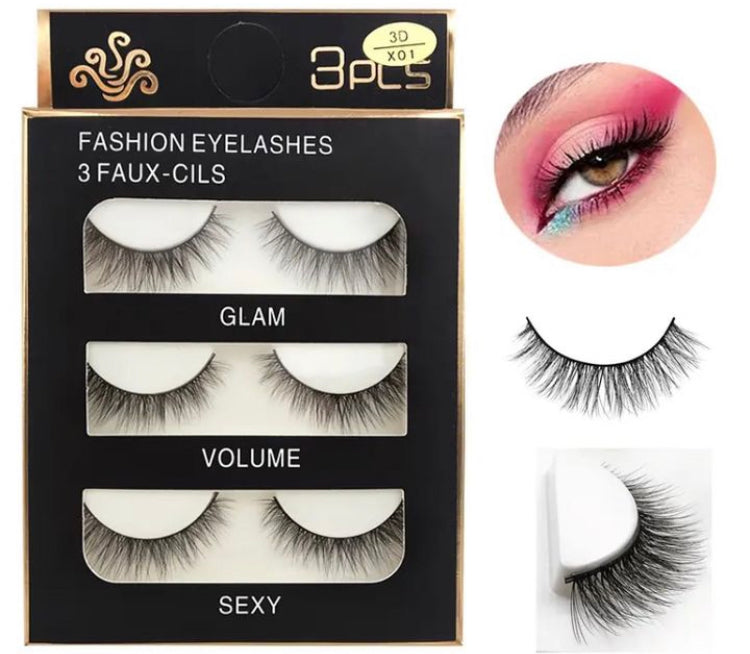 3 Pairs of Eyelashes
