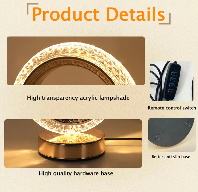 Touch Sensor Lamp with Three Light Modes