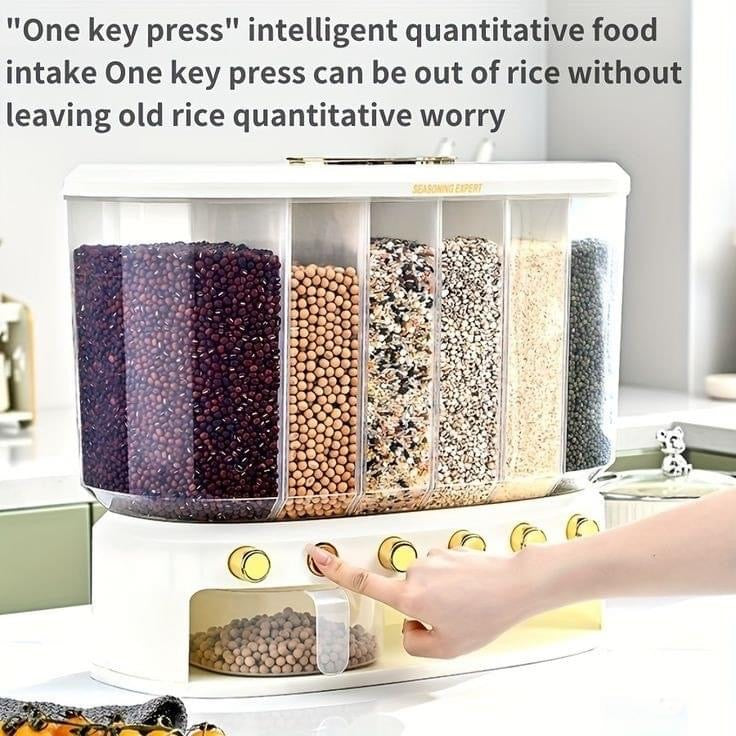 Wall Mounted Cereal Rice Storage Dispenser