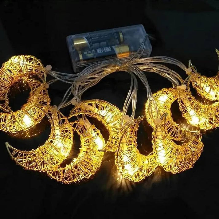 Led Moon Warm String Fairylights