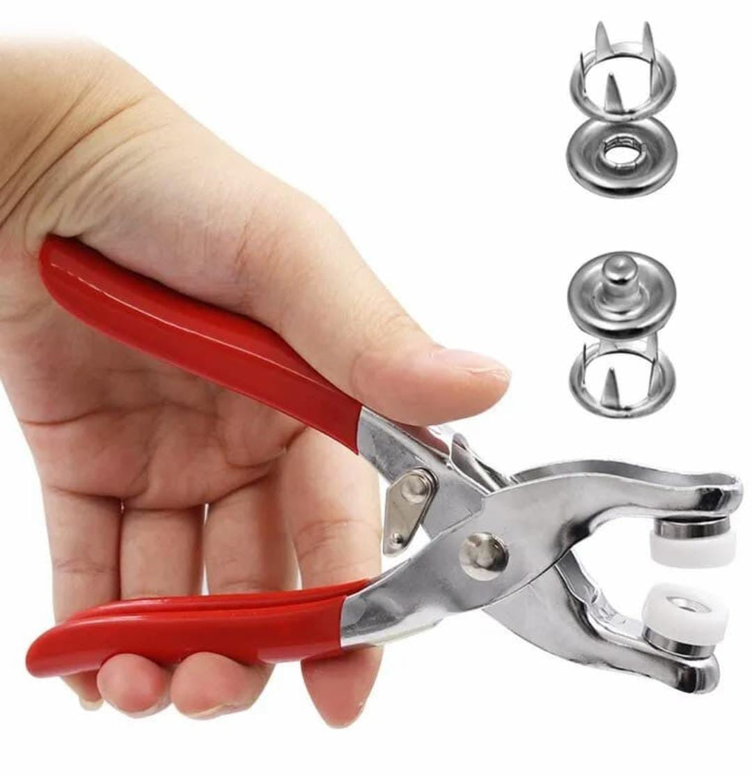 Button Plier Metal Tool (Buttons Included)