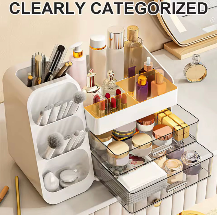 Makeup Cosmetics Organizer with Drawer for Vanity