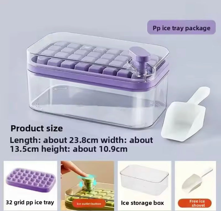 32 Grids Pressing Ice Storage Box