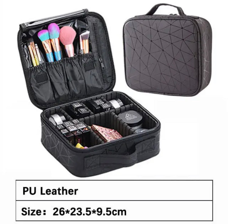 Professional PU Leather Makeup Cosmetics Case