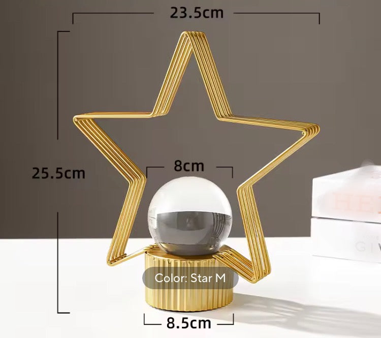 Star Metal Ornament for Home Decoration