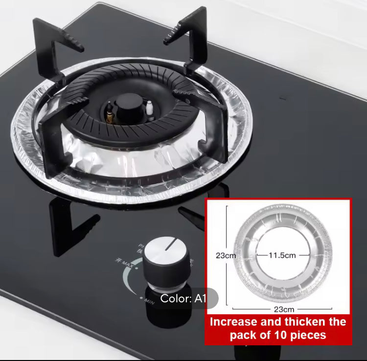 10Pcs/set Thickened Aluminum Stove Protecting Foil Covers