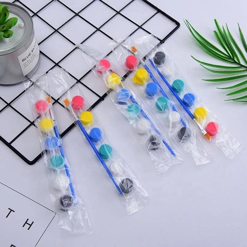 6 Colours Acrylic Paint High Quality Non-toxic for Kids (12 Stripes)
