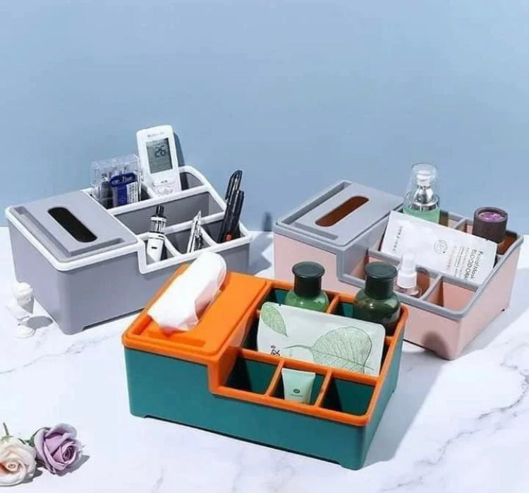 Multifunctional 2 in 1 Tissue + Storage Box