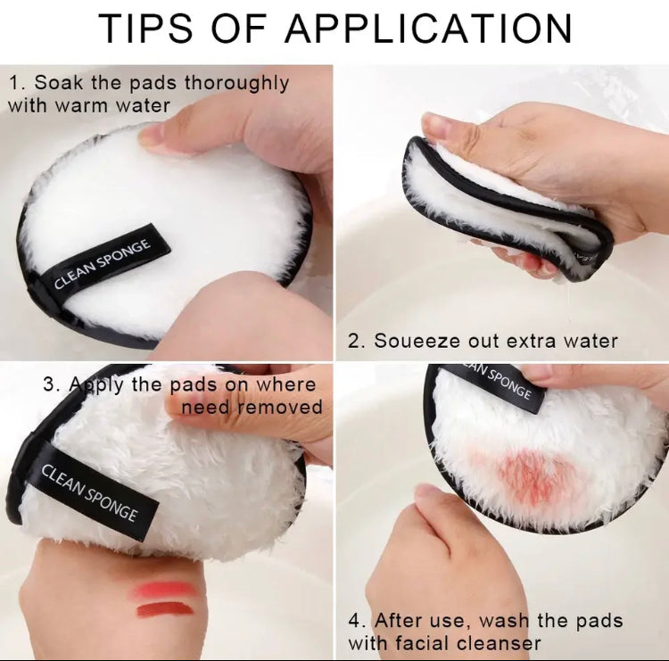 Soft Round Makeup Removing Pad (For All Skin Types)