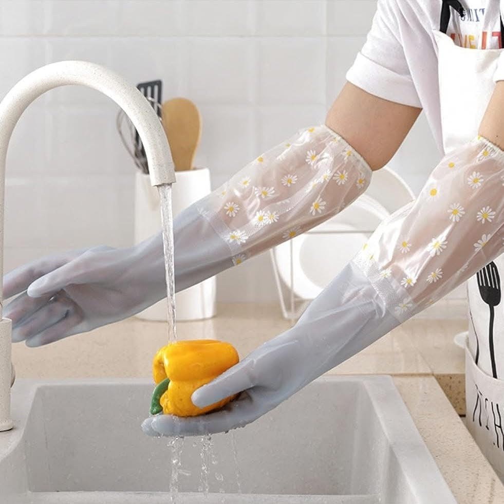 Long Sleeves Dishwashing Gloves