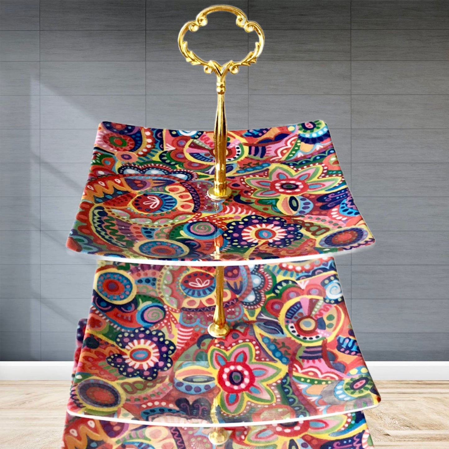 3 Tier Melamine Dessert Stand Perfect for Household Decor