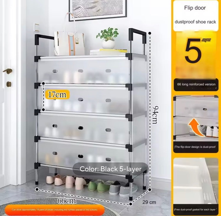 Multi-Tier Dustproof Anti-Rust Shoe Rack