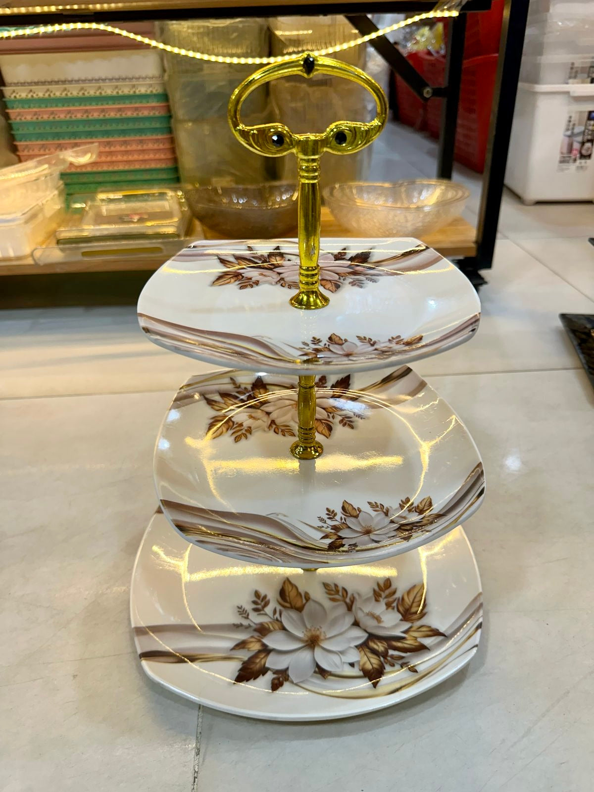 3 Tier Melamine Dessert Stand Perfect for Household Decor