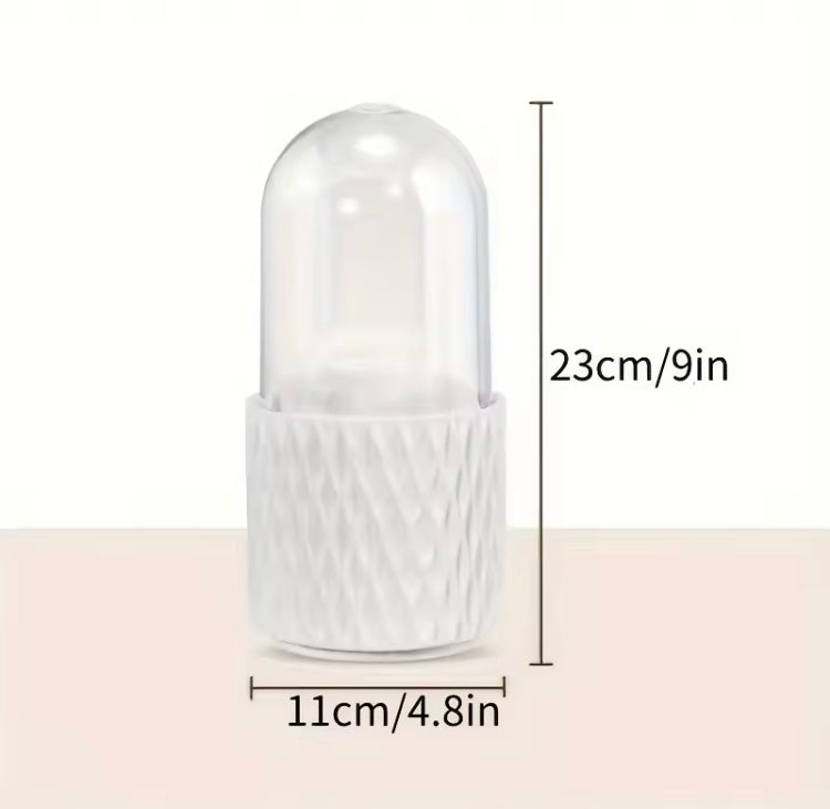360 Rotating Makeup Brushes Holder with Dustproof Lid