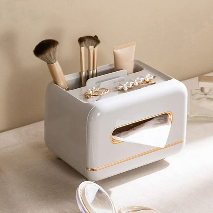 Luxury Tissue Box with Storage Holder