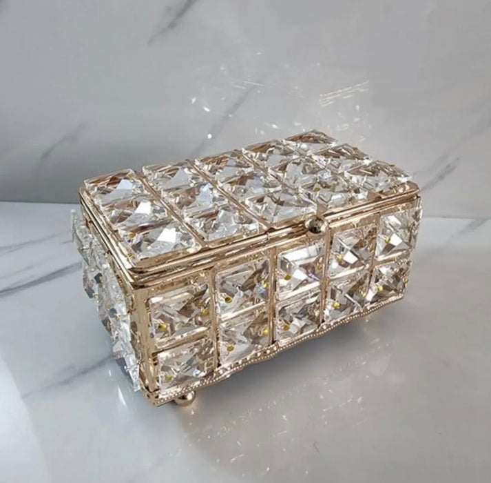 Crystal Jewellery Organizer with Inside Mirror