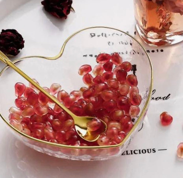 3 Pcs Heart Shape Acrylic Bowls Set