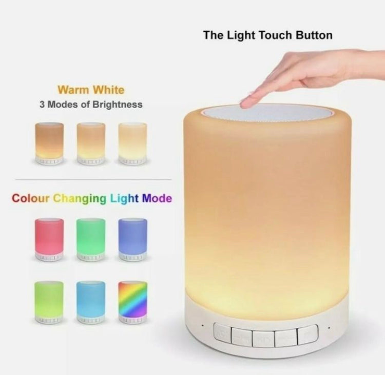 2 in 1 Touch Mini Rechargeable Portable Bluetooth Speaker and Lamp