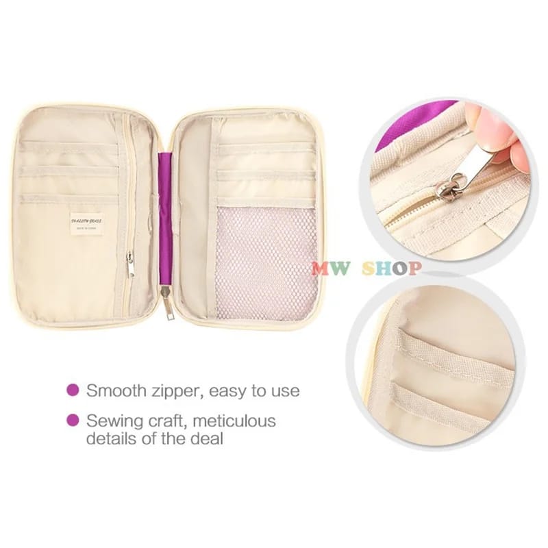 Multifunctional Passport Storage Travel Documents Wallet