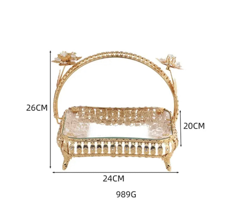 European Style Luxury Serving Tray with Handle