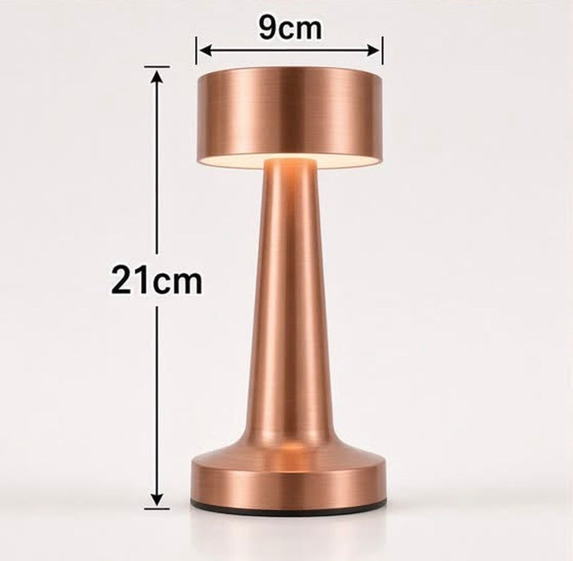 Metal Rechargeable Touch Lamp with 3 Modes of Light