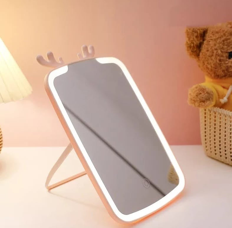 LED Rechageable 3 Modes Changeable Table Vanity Mirorr usb Rechageable Mirror.