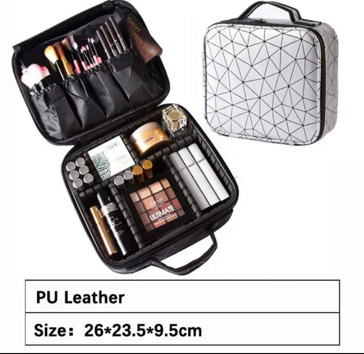Professional PU Leather Makeup Cosmetics Case