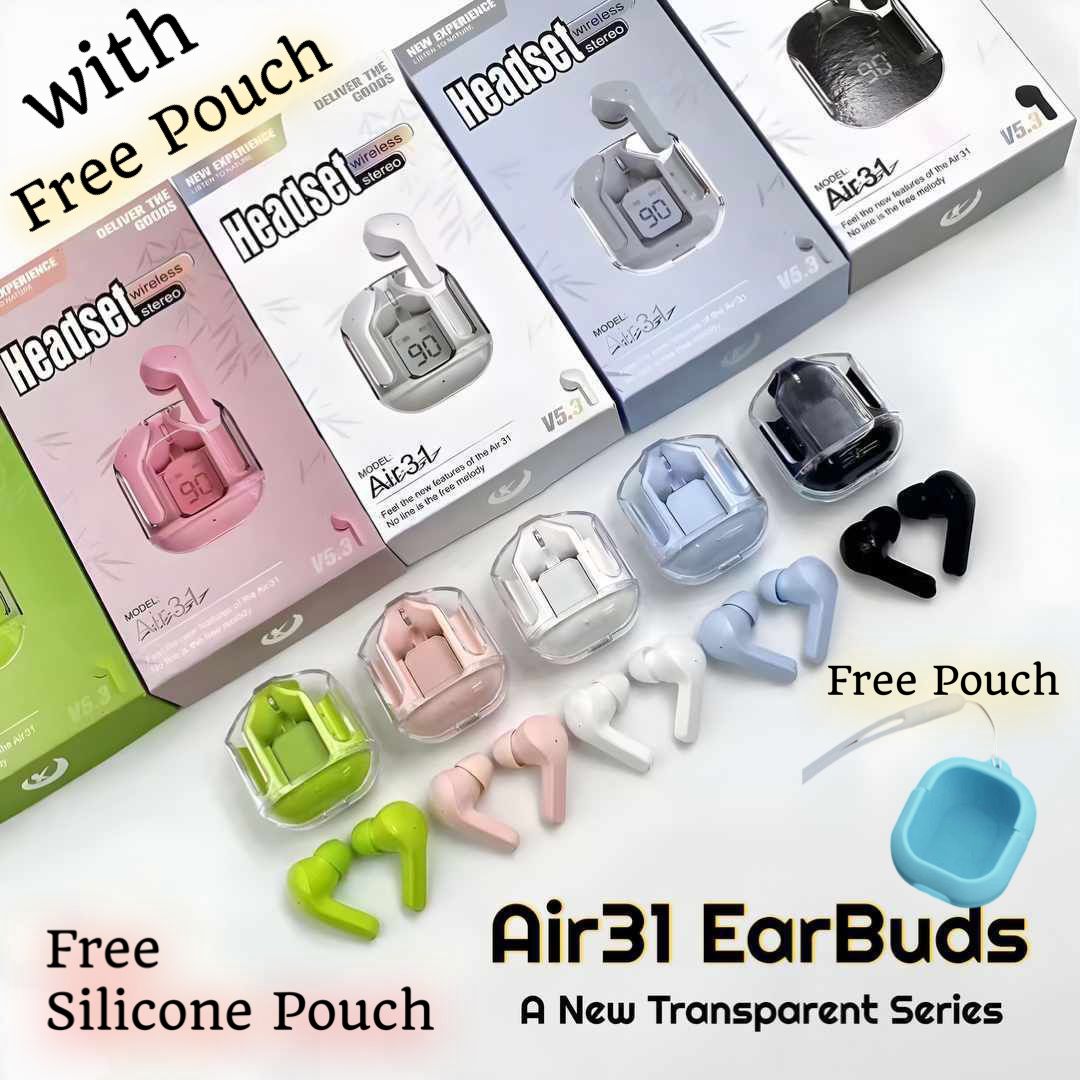 AIR31 TWS Headphones 5.3 Wireless Earphones Bluetooth Headsets
