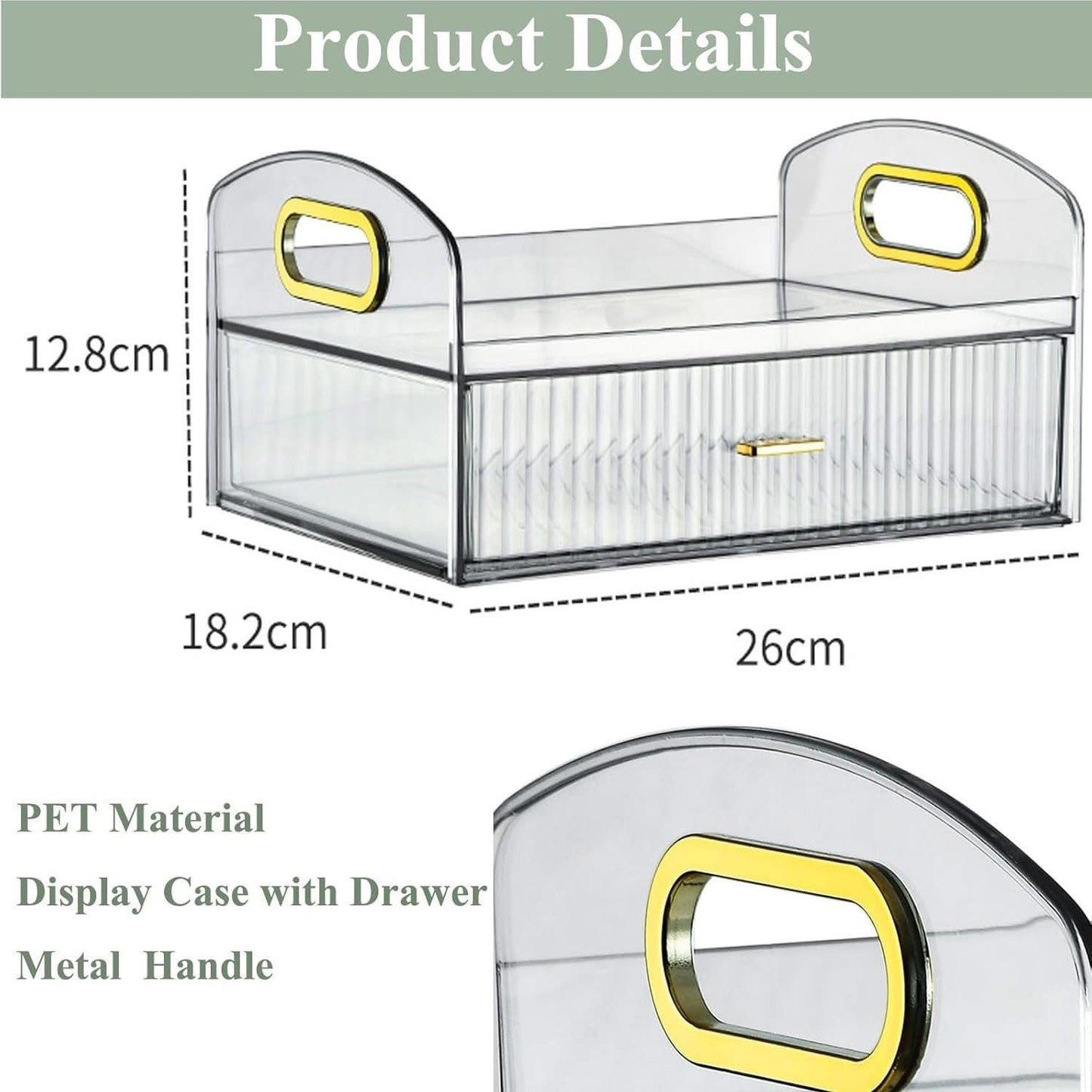 Acrylic Skincare Cosmetics Storage Organizer with Drawer