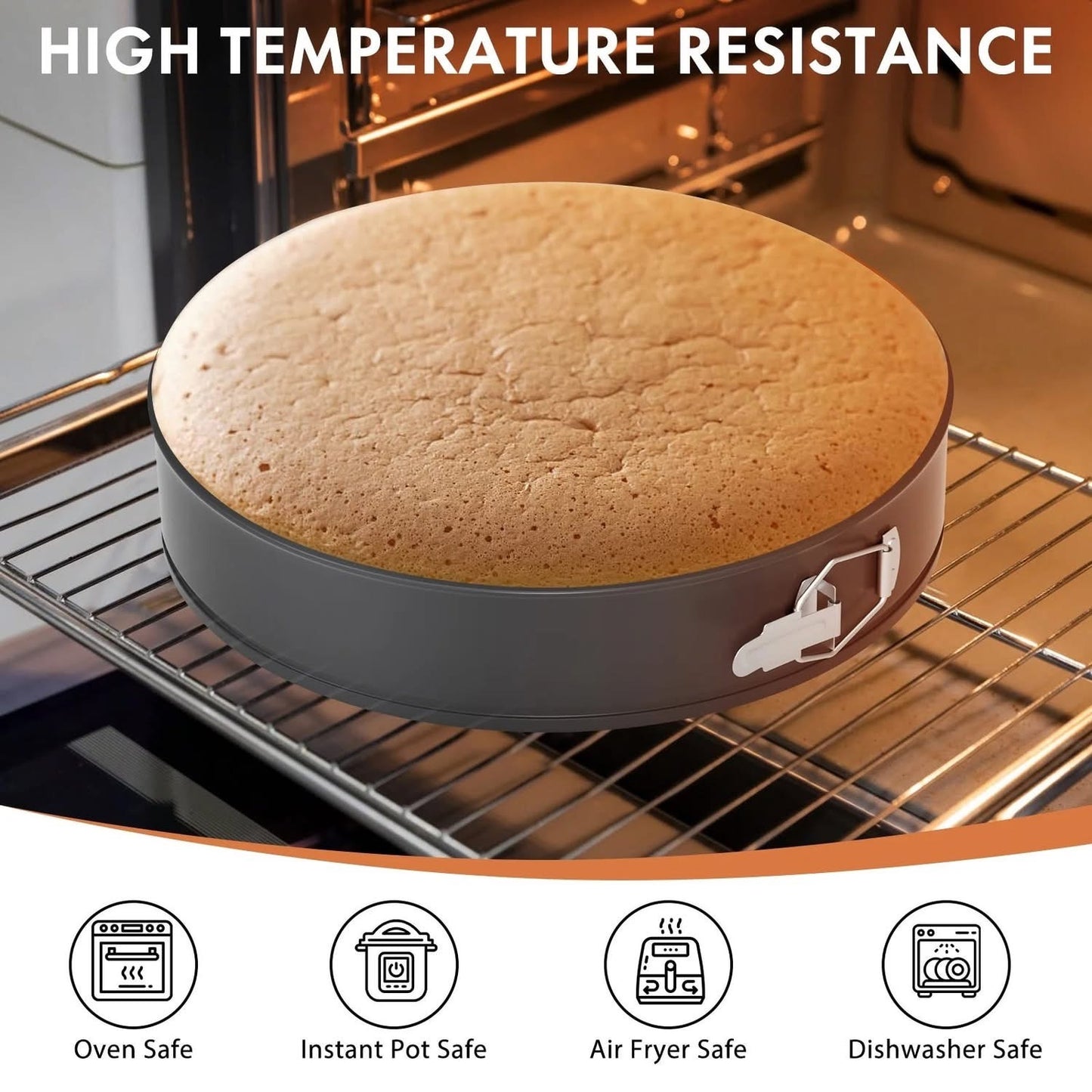 3 Pcs Set of Non-Stick Cake Moulds