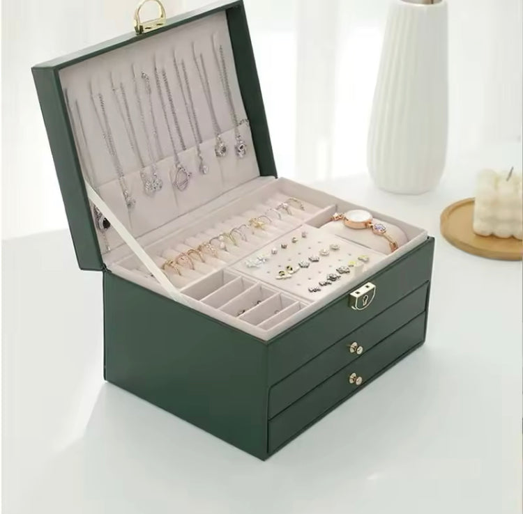 Multi Layer Leather Large Organizer for Jewellery