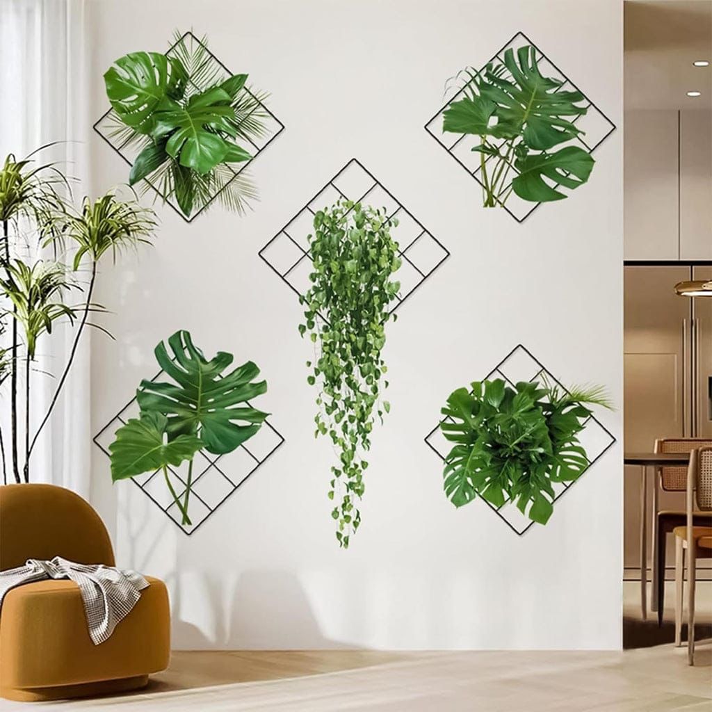 5 Pcs Set 3D Grass Wall Stickers