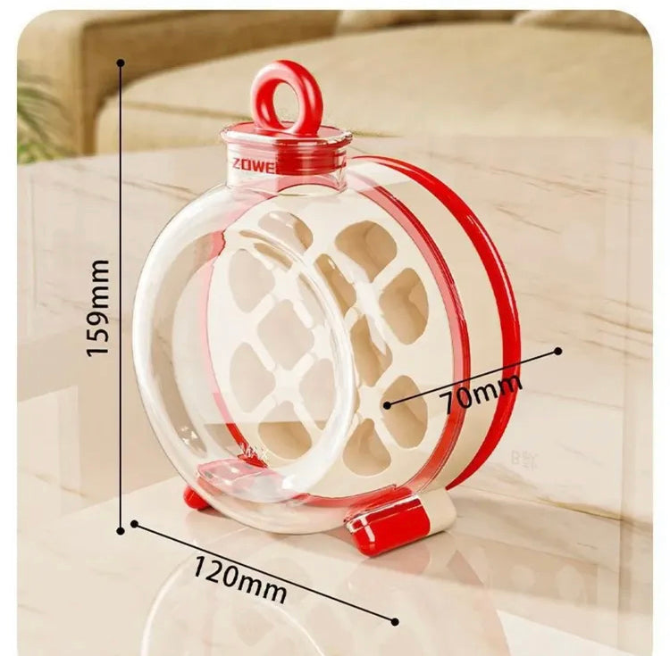 2 in 1 Round Beverage Dispenser and Ice Cuber Maker