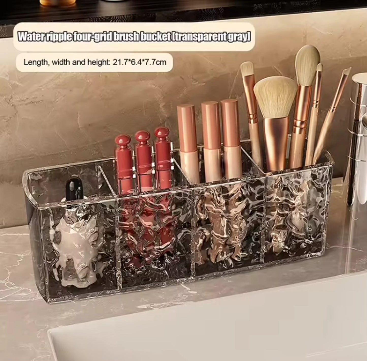 4 Grids Acrylic Cosmetics Makeup Organizer