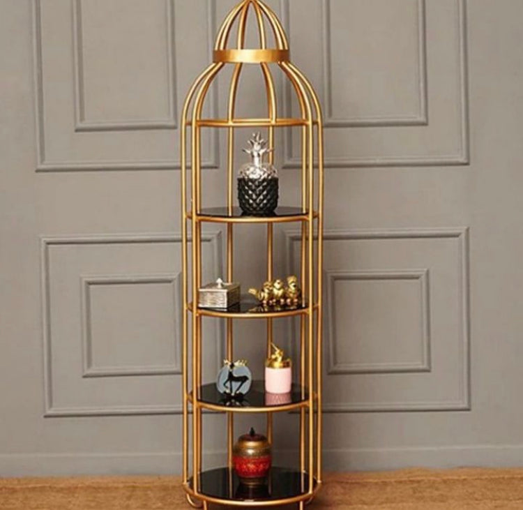 4 Layer Corner Cage Rack for Home Decoration